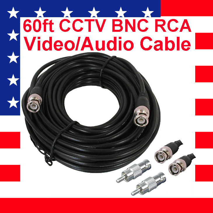 65ft COAXIAL RG6 CABLE TV VCR DVR INTERNET F CONNECTOR SATELITE TV VIDEO  WIRE