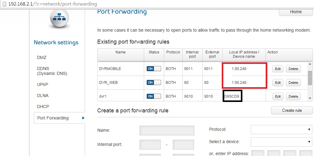 ports forwarding for uniview nvr